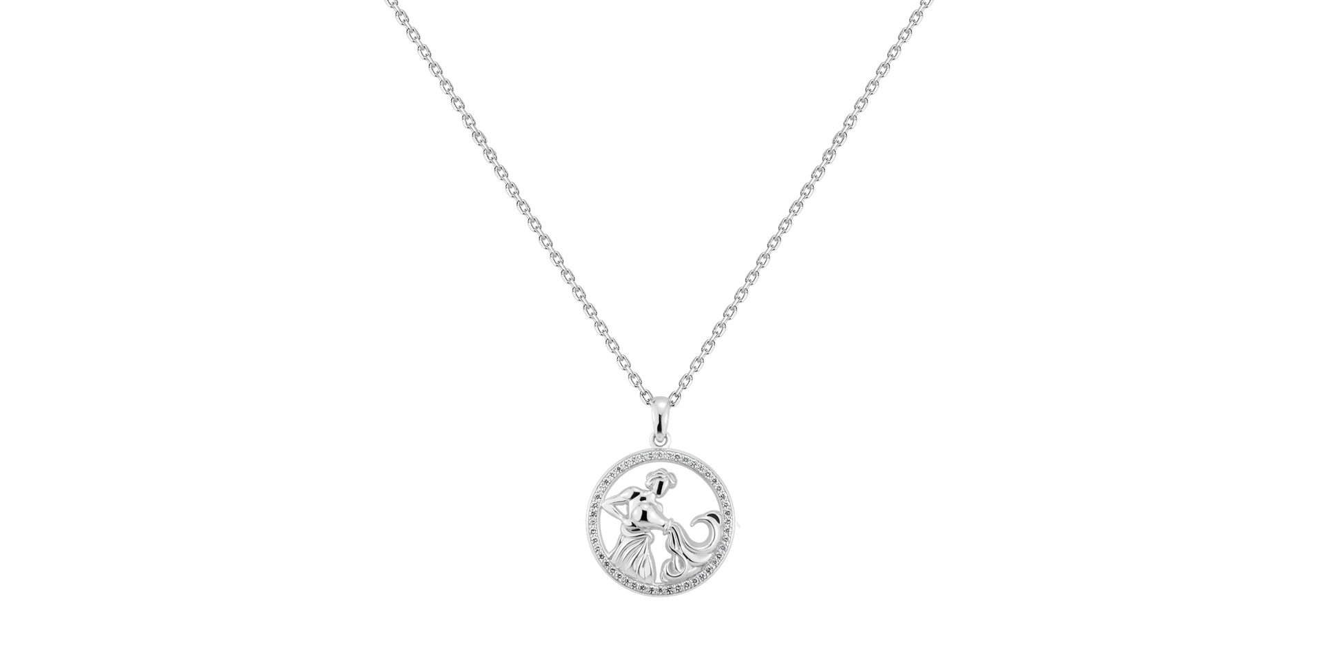Náhrdelník s diamanty Starlit Zodiac Aquarius