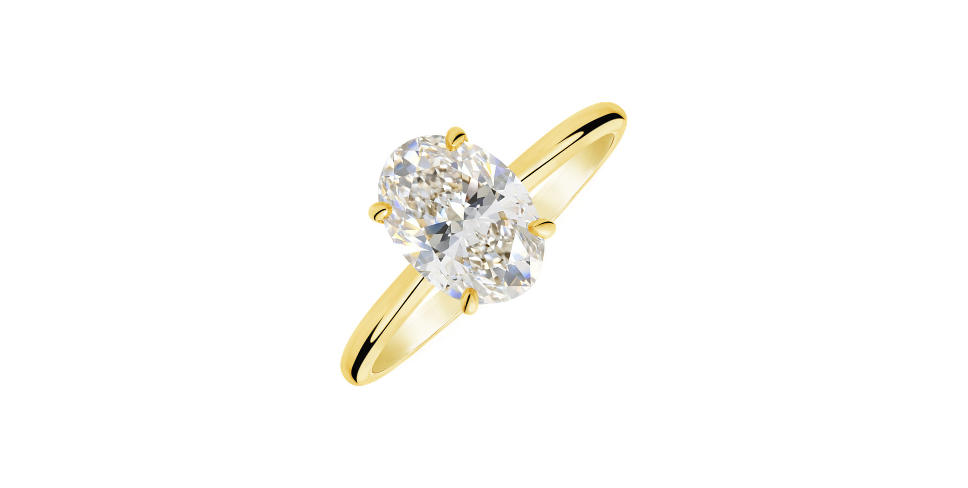 Prsten s diamantem Ivory Gleam