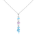 Náhrdelník s diamanty a topazy Eternal Azure3