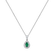 Náhrdelník s diamanty a smaragdem Shimmering Tear3