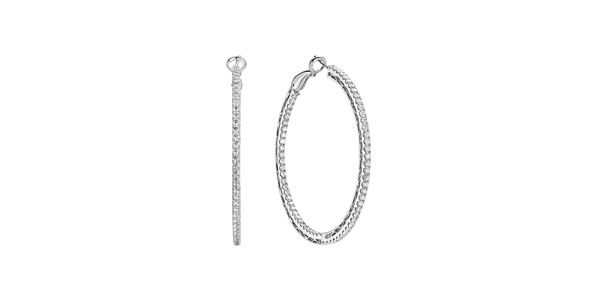 Náušnice s diamanty Glossy Rain