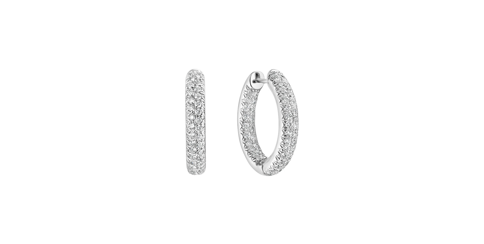 Náušnice s diamanty Shiny Night