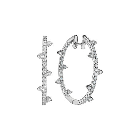 Náušnice s diamanty Diamond Thorns