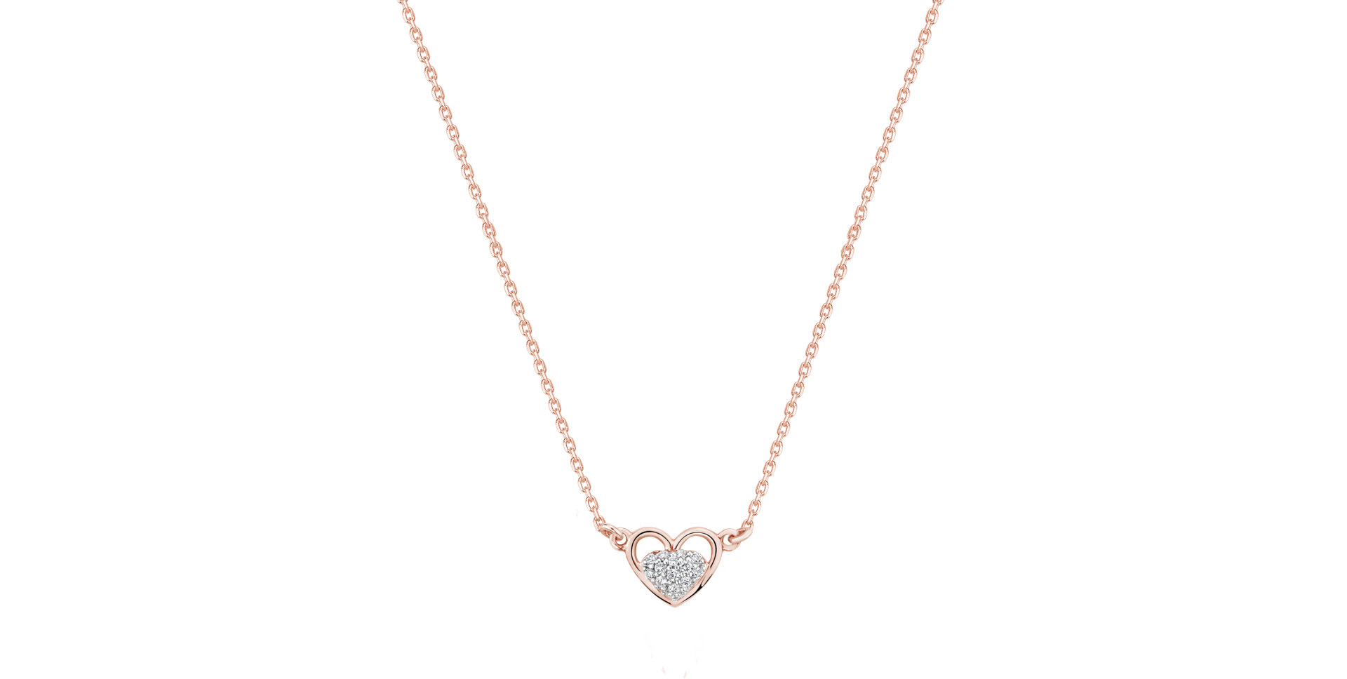 Náhrdelník s diamanty BrightHeart