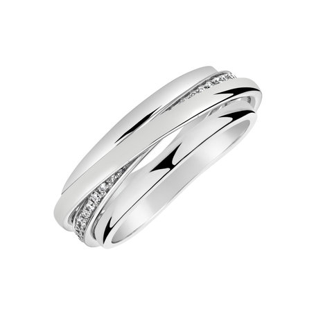 Prsten s diamanty Princess Dawn