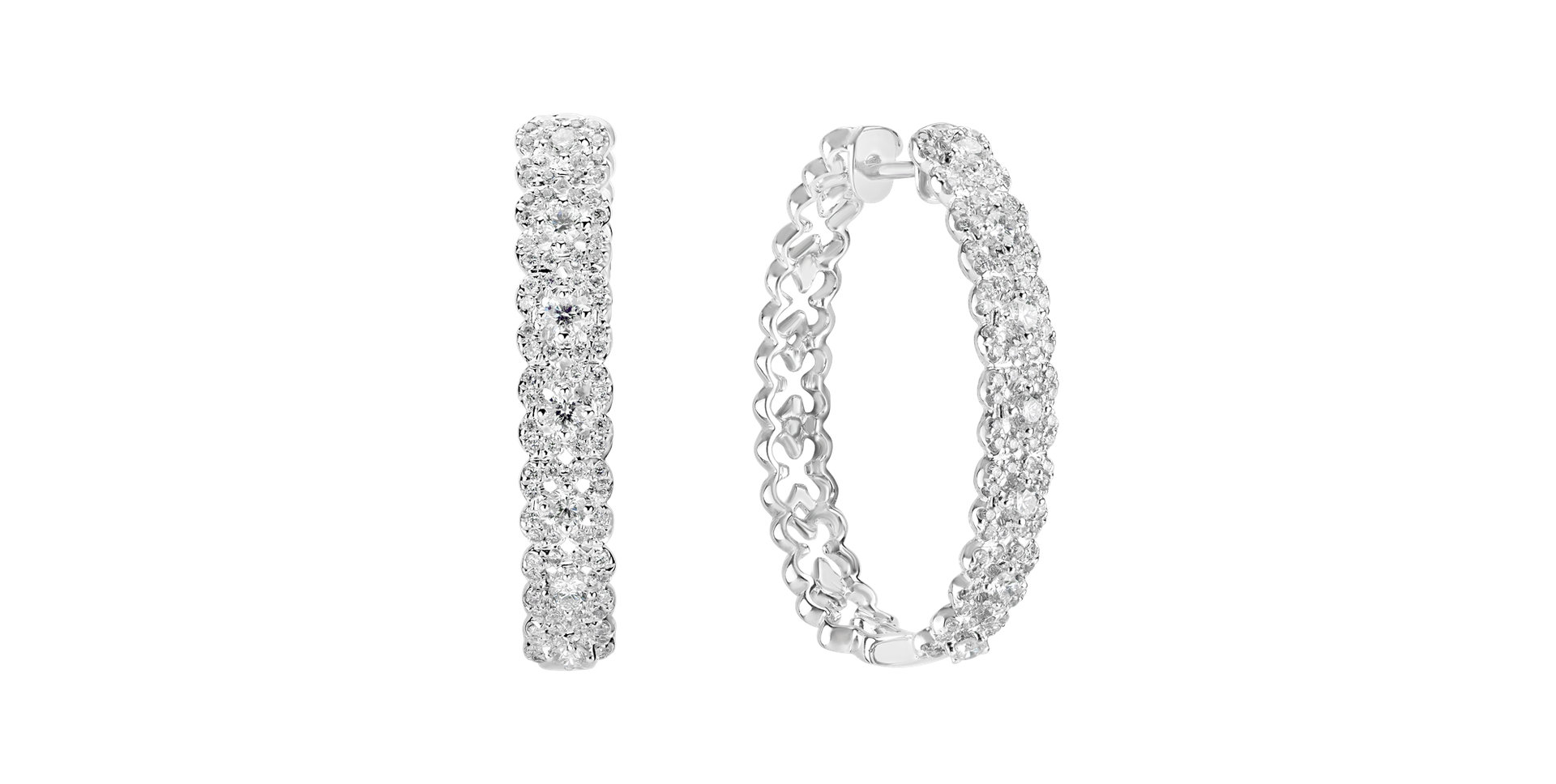 Náušnice s diamanty Monarch Circle