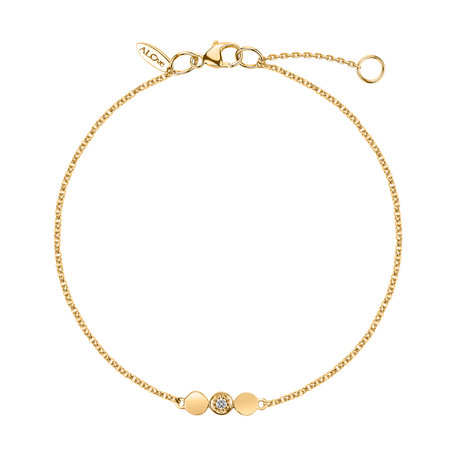 Náramek s diamantem Sparkling Circles