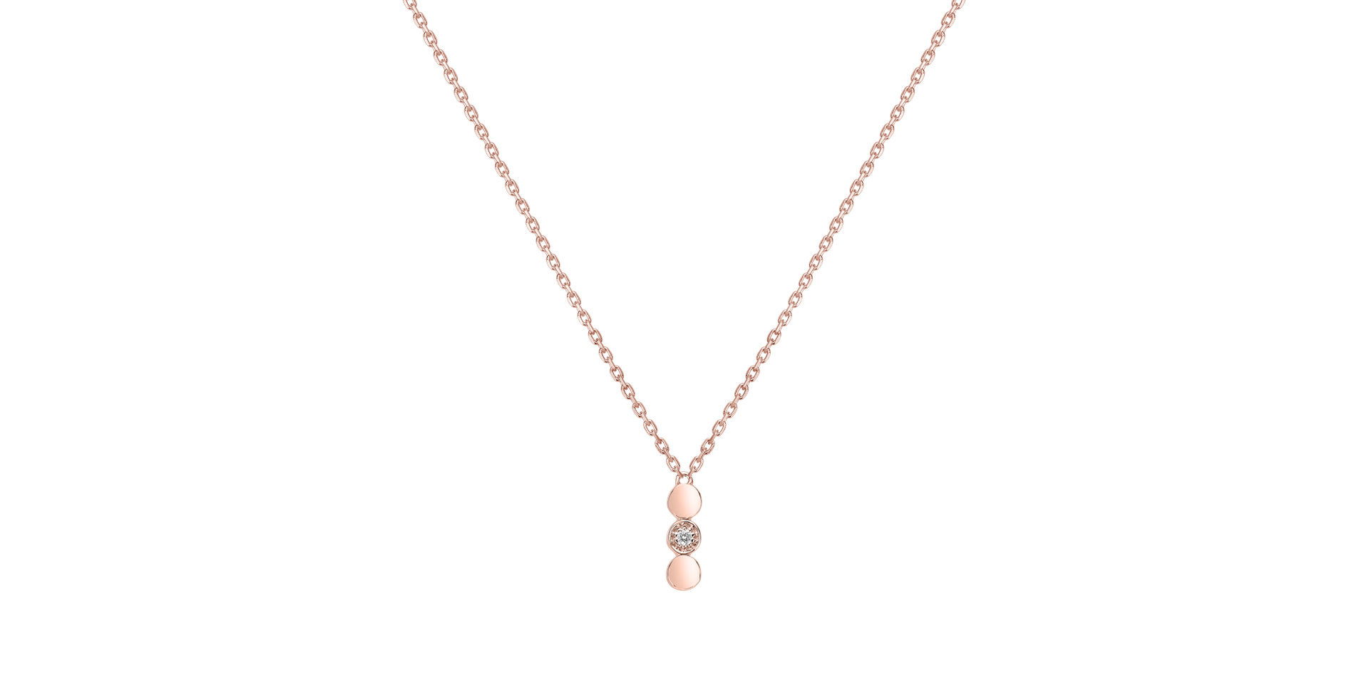 Náhrdelník s diamantem Shiny Dots