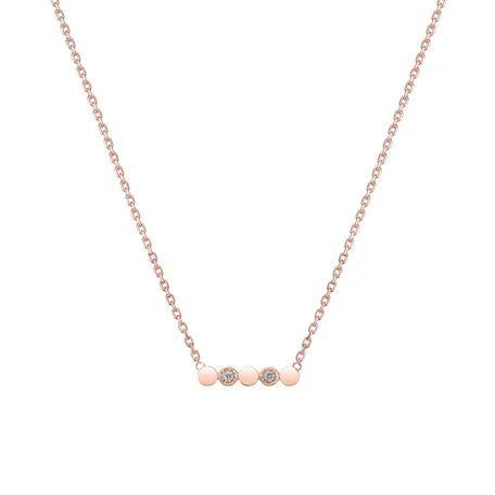 Náhrdelník s diamanty Glossy Dots