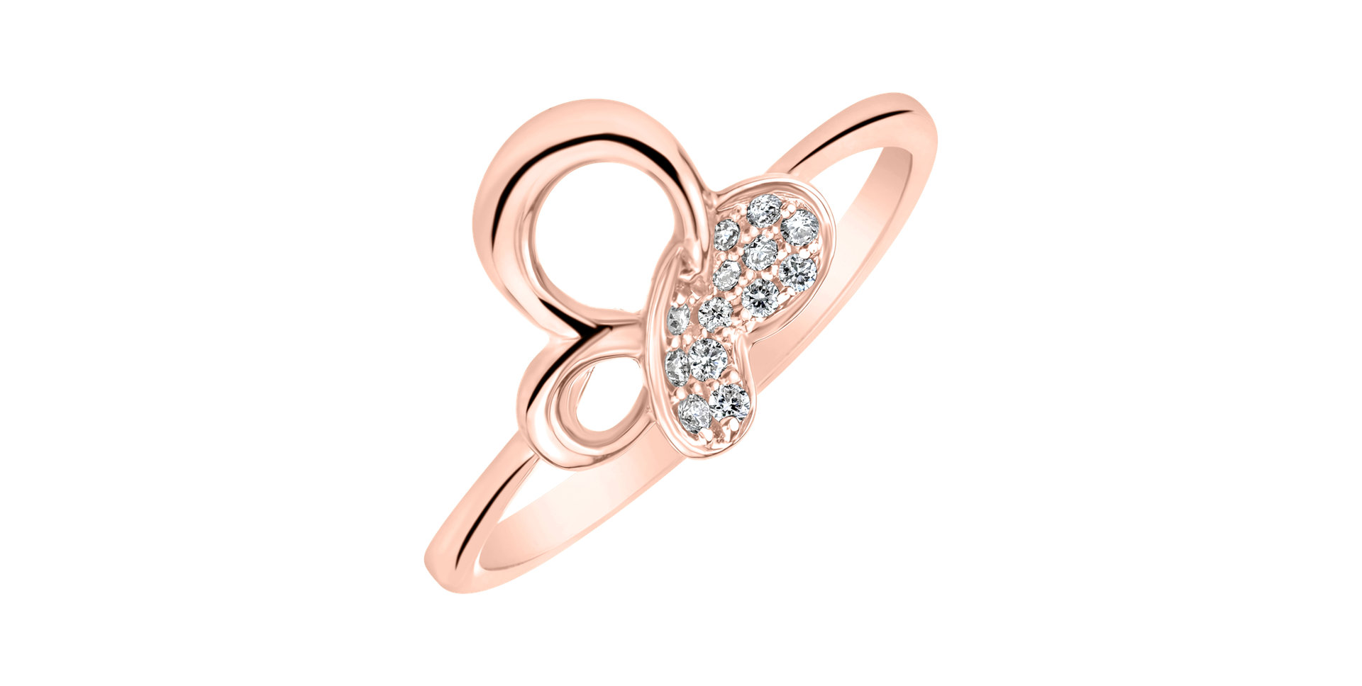 Prsten s diamanty Faelion