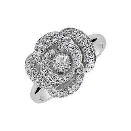 Prsten s diamanty Flower Princess