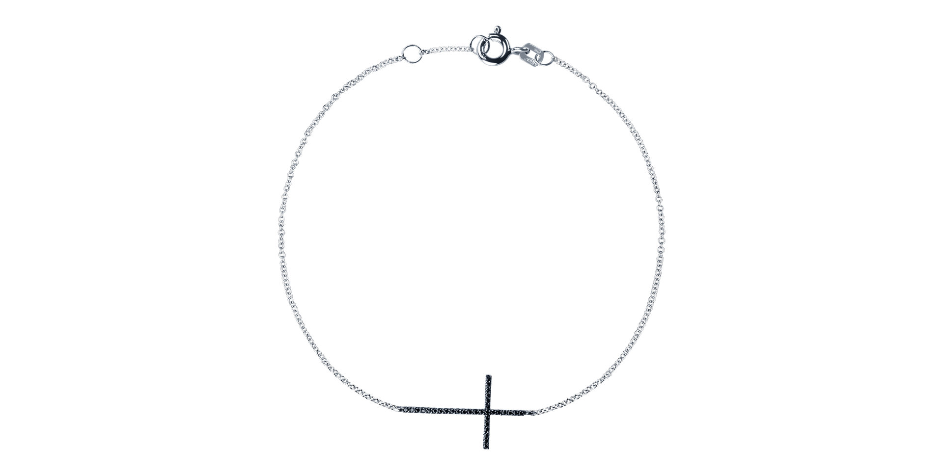 Náramek s diamanty Big Cross