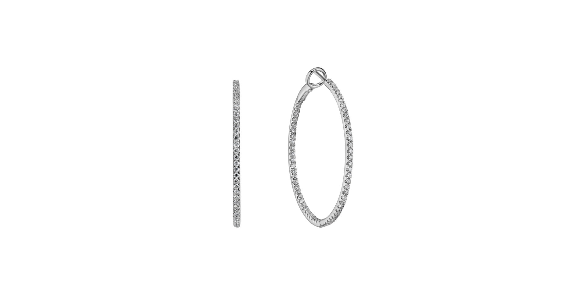 Náušnice s diamanty Mean Blizzard