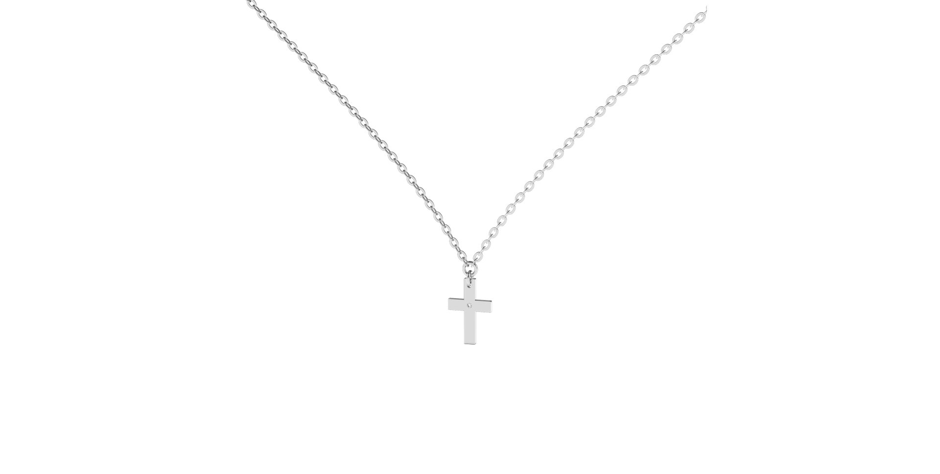 Náhrdelník s diamantem Believe