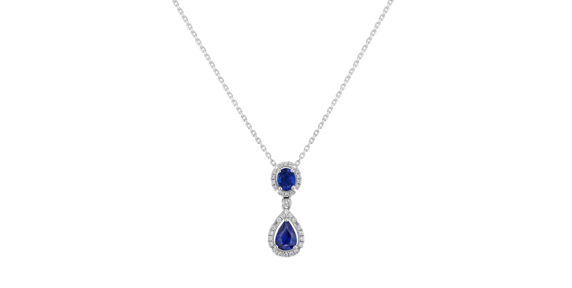 Přívěs s diamanty a safíry Sorrow Dream