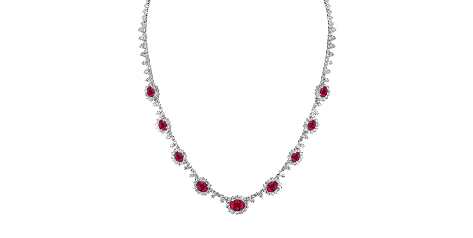 Náhrdelník s diamanty a rubíny Passion Allegory