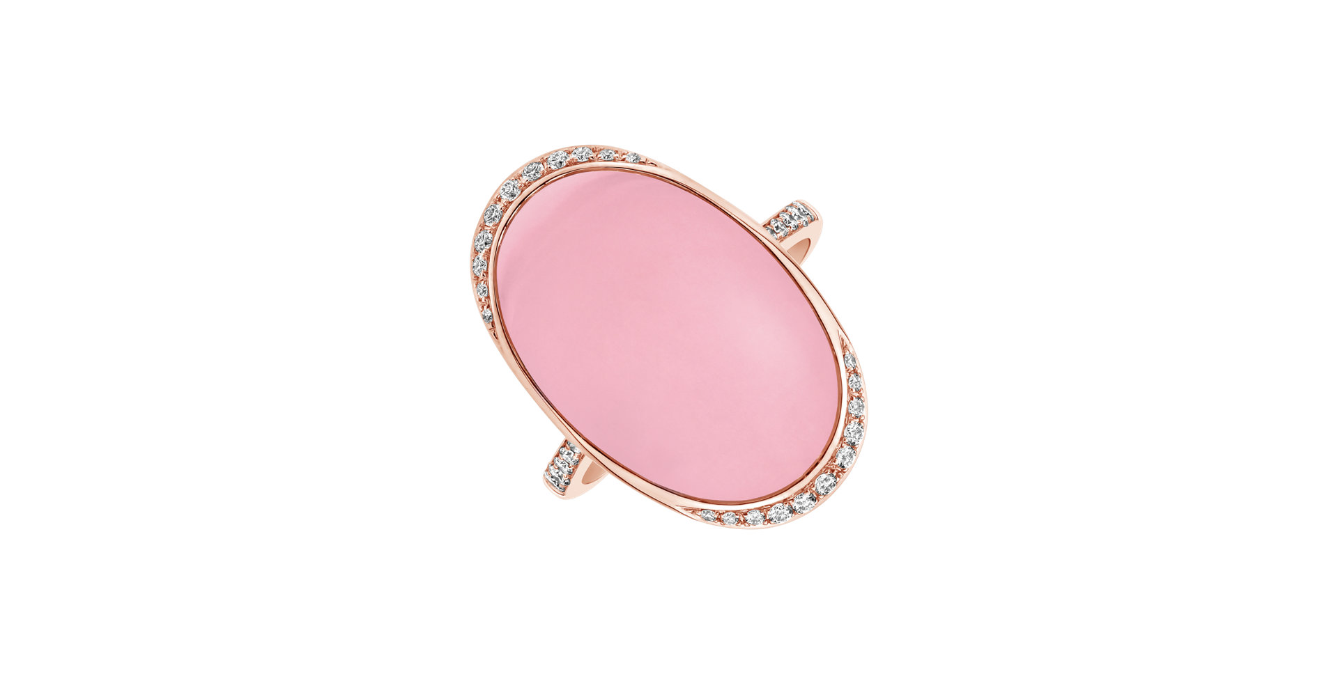 Prsten s diamanty a růženínem Mistress Magic