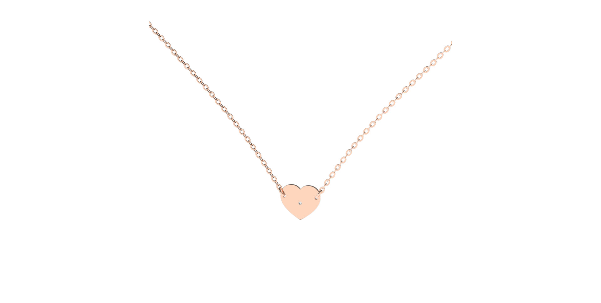 Náhrdelník s diamantem My Love