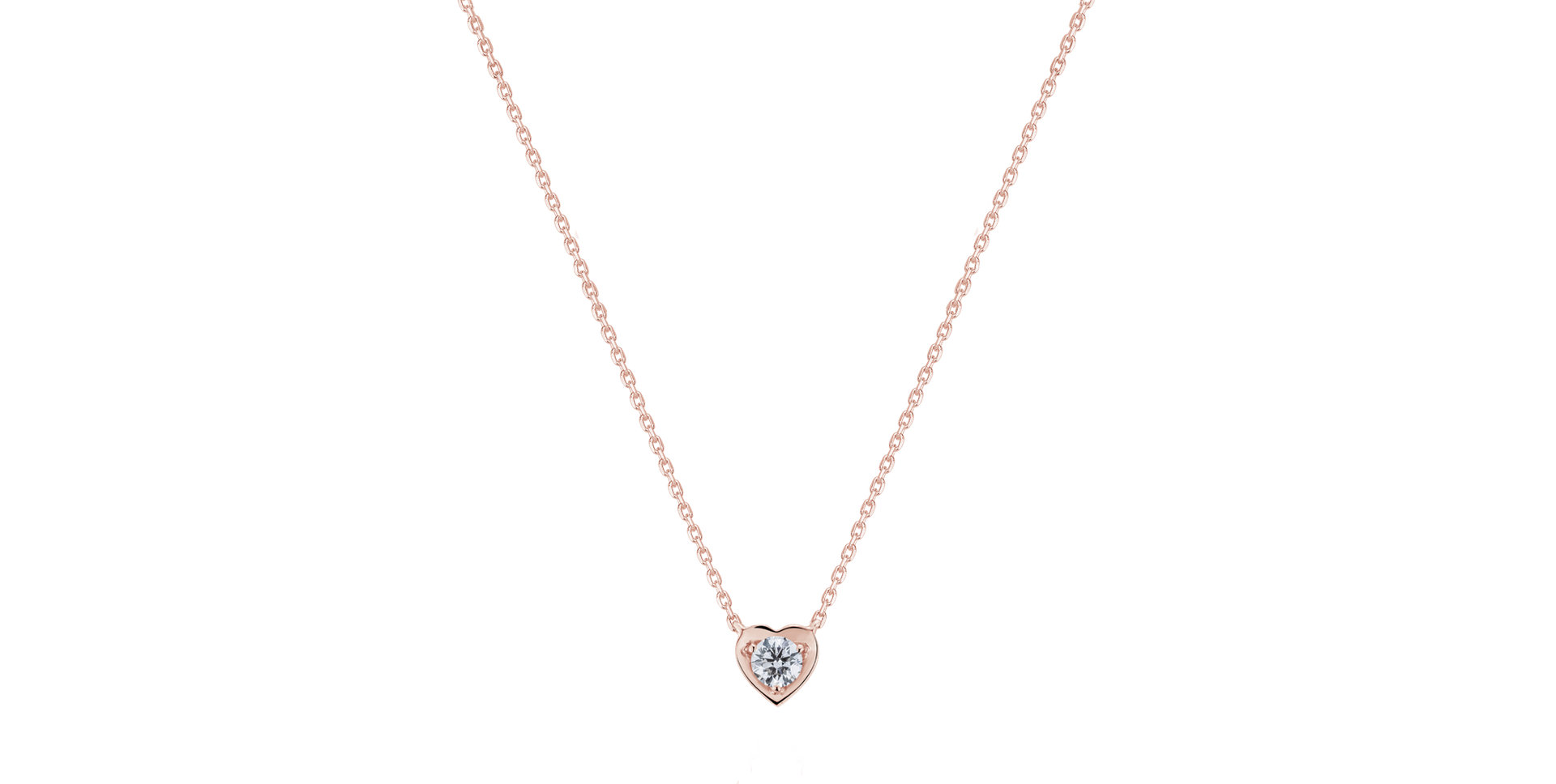 Náhrdelník s diamantem Heart of Joy