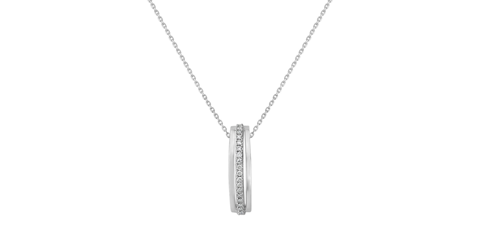 Přívěsek s diamanty Elegant Line