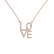 Náhrdelník s diamanty LOVE5