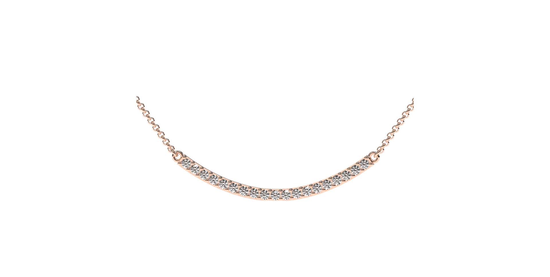 Náhrdelník s diamanty Essential