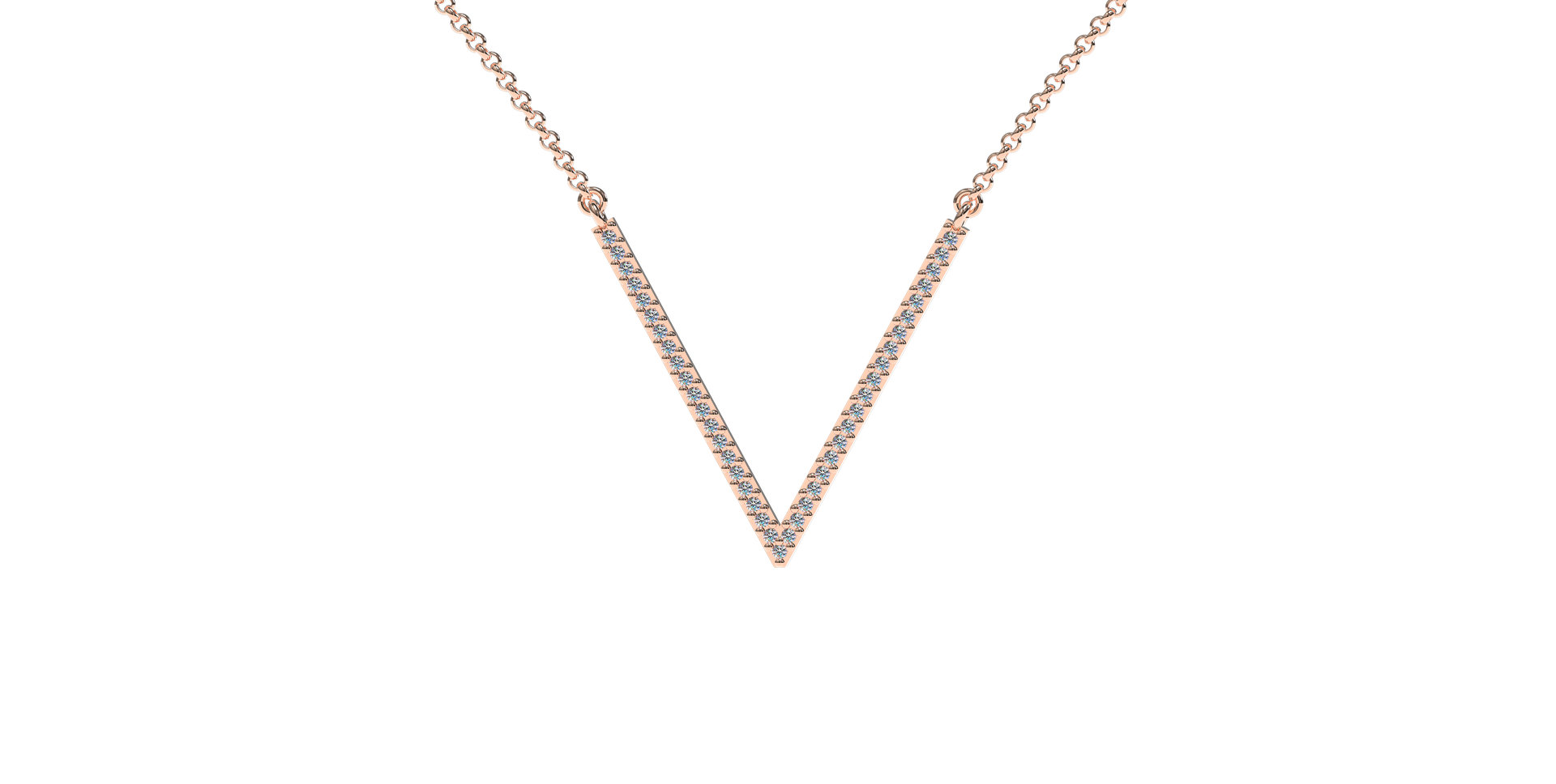 Náhrdelník s diamanty Victory