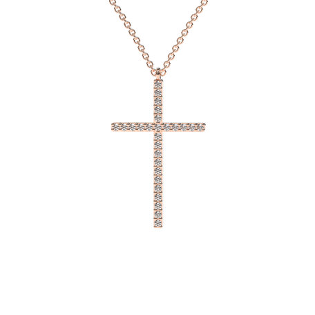 Náhrdelník s diamanty Cross