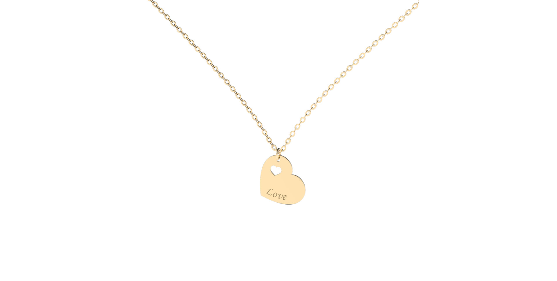 Náhrdelník s diamantem Passion Heart