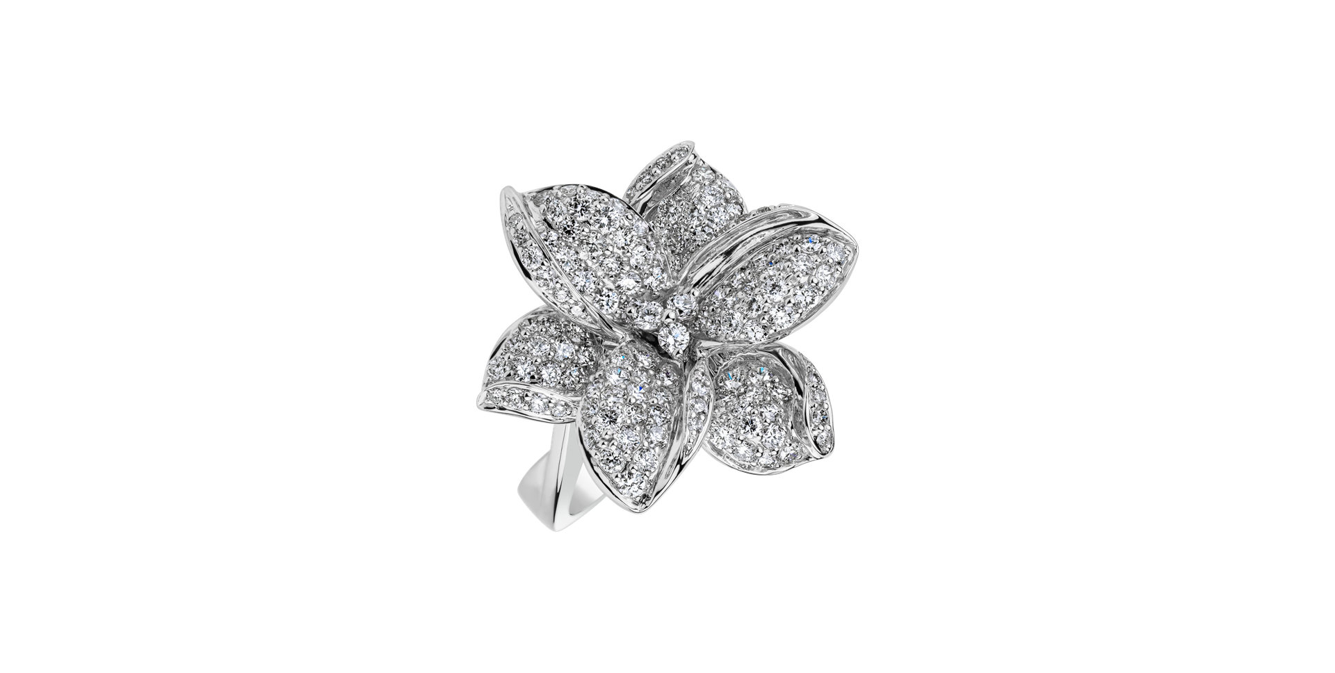 Prsten s diamanty Frozen Orchid