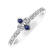 Prsten s diamanty a safíry Cloverina4
