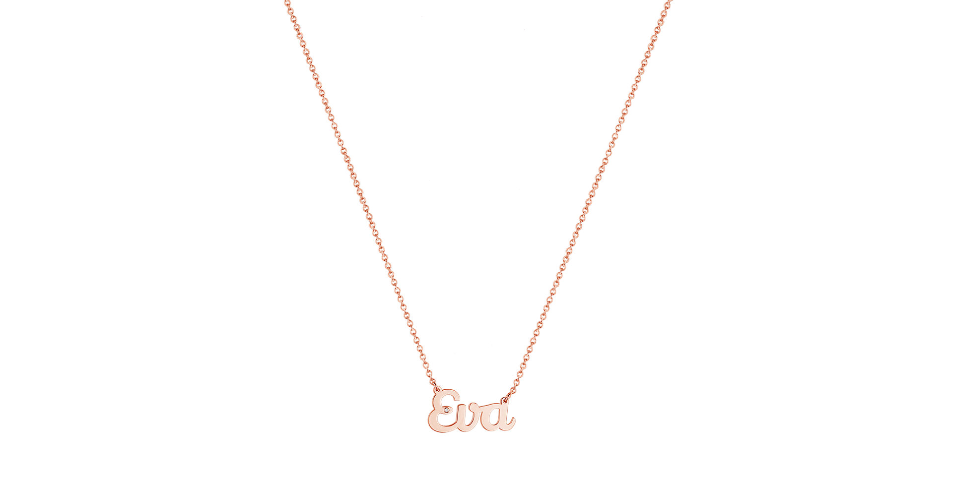 Náhrdelník s diamantem Náhrdelník s briliantem Personalized Gift