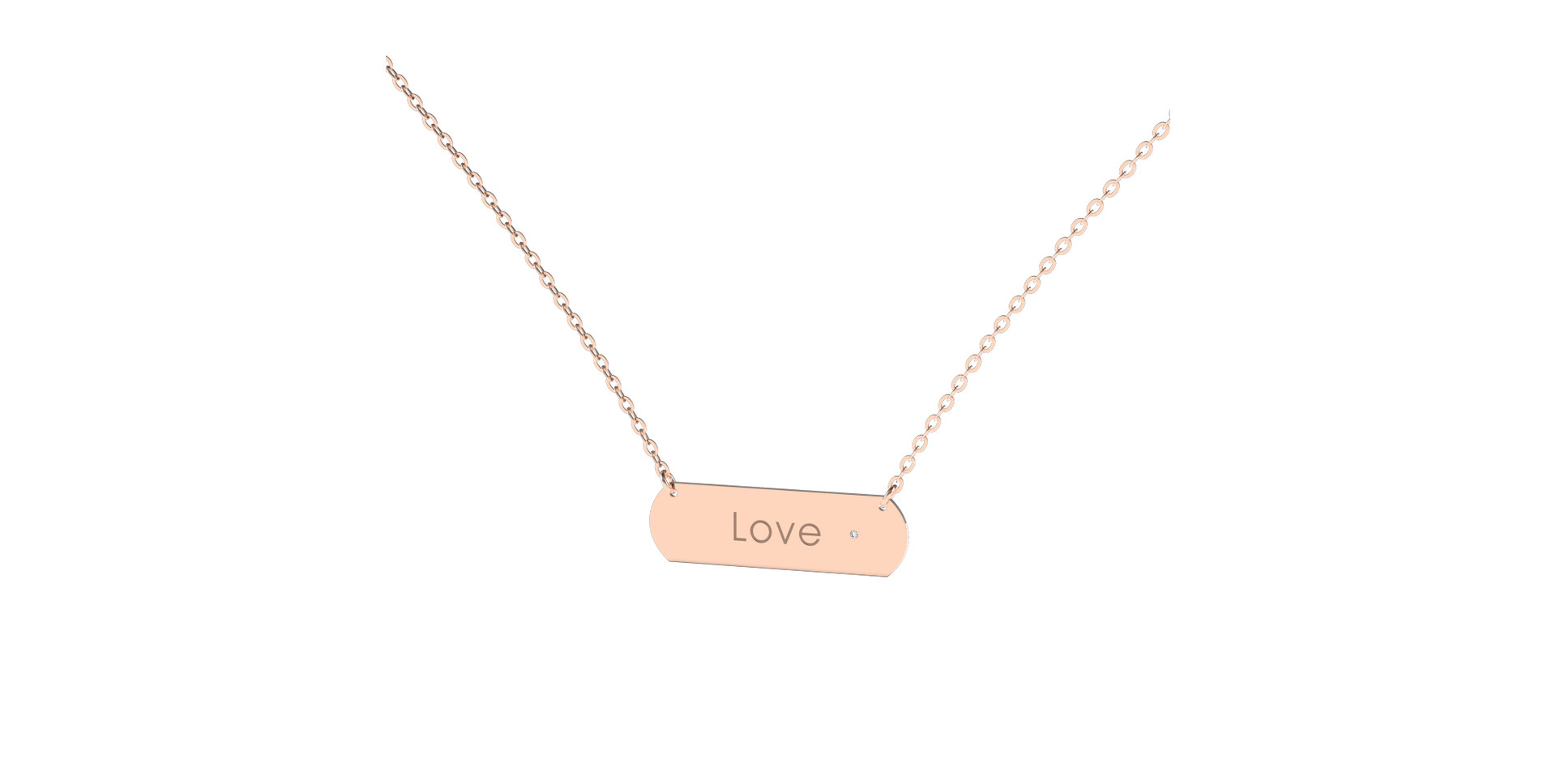 Náhrdelník s diamantem Posh Amour