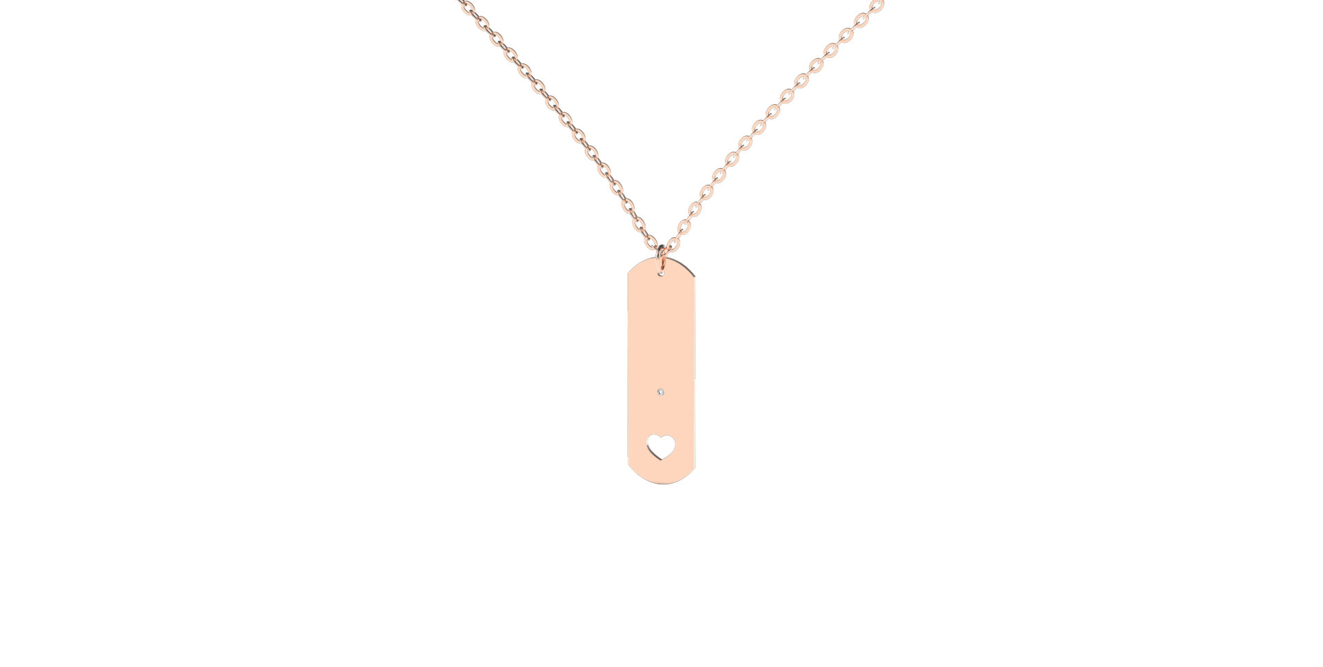 Náhrdelník s diamantem Angel Amour