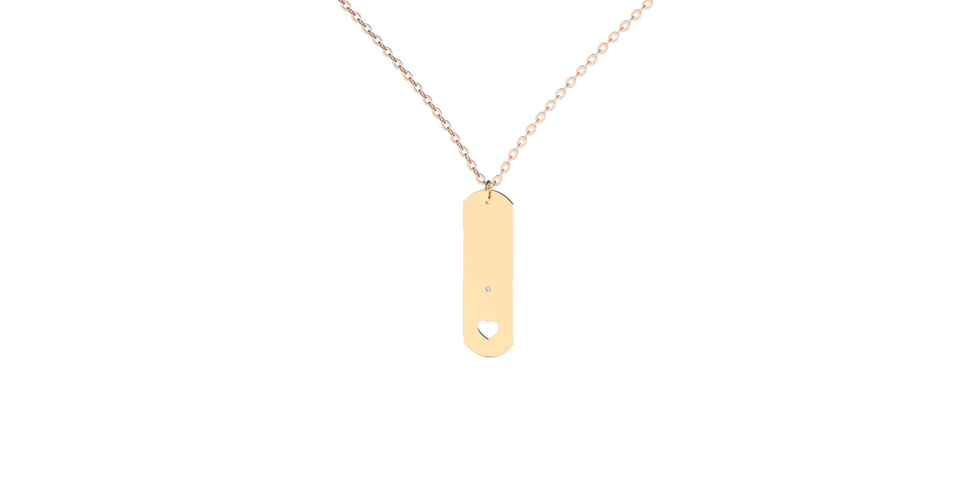 Náhrdelník s diamantem Angel Amour