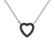 Náhrdelník s černými a bílými diamanty Tender Heart5