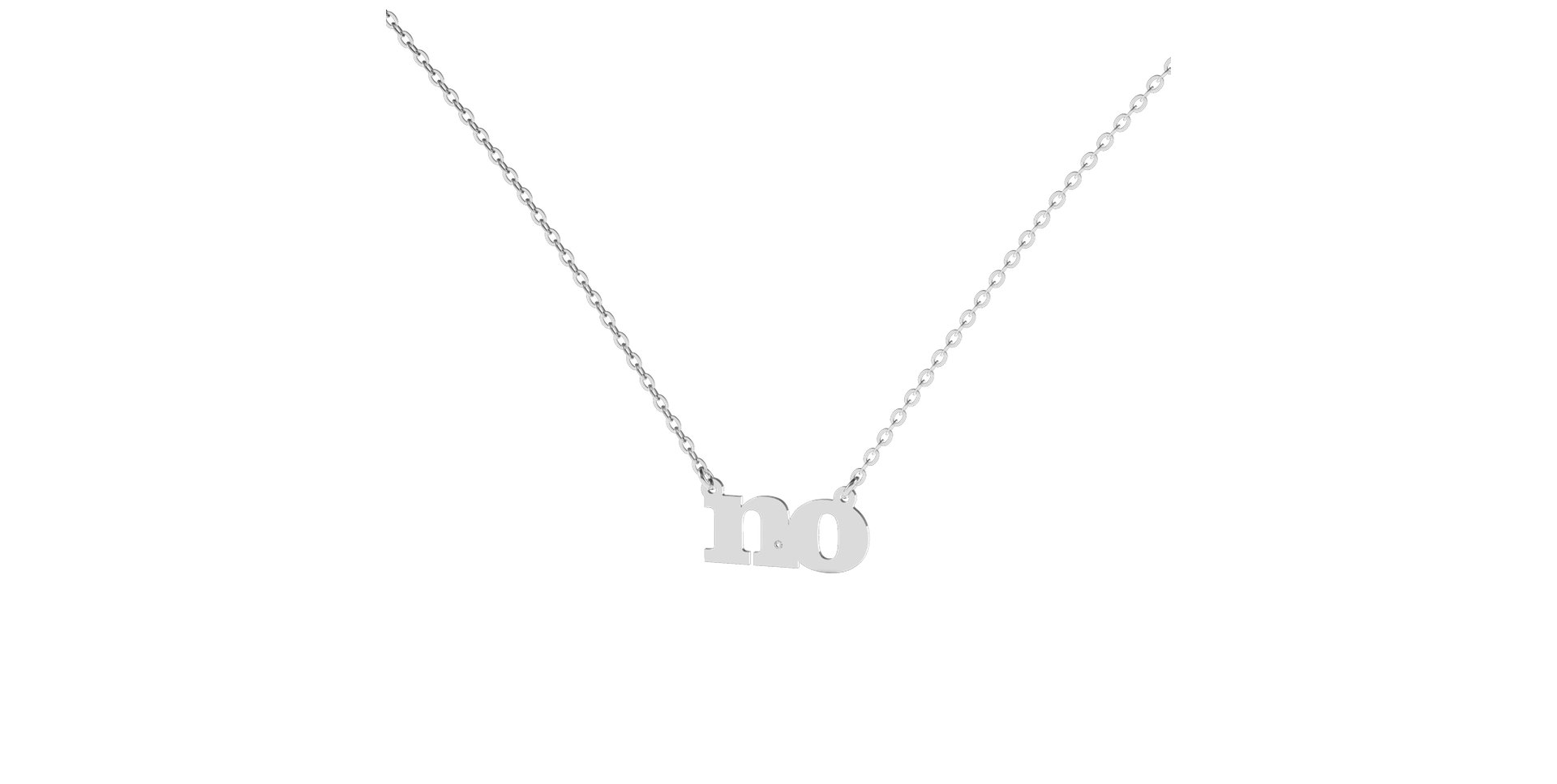 Náhrdelník s diamantem NO