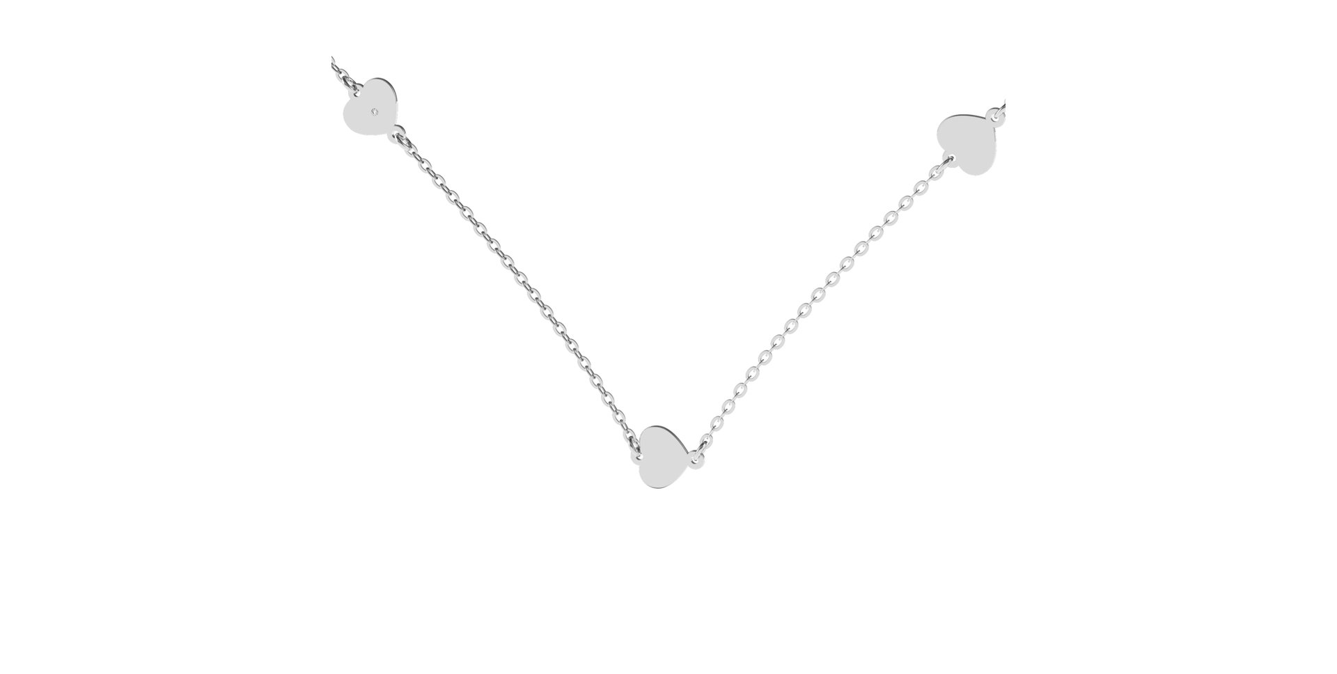 Náhrdelník s diamantem Little Heart