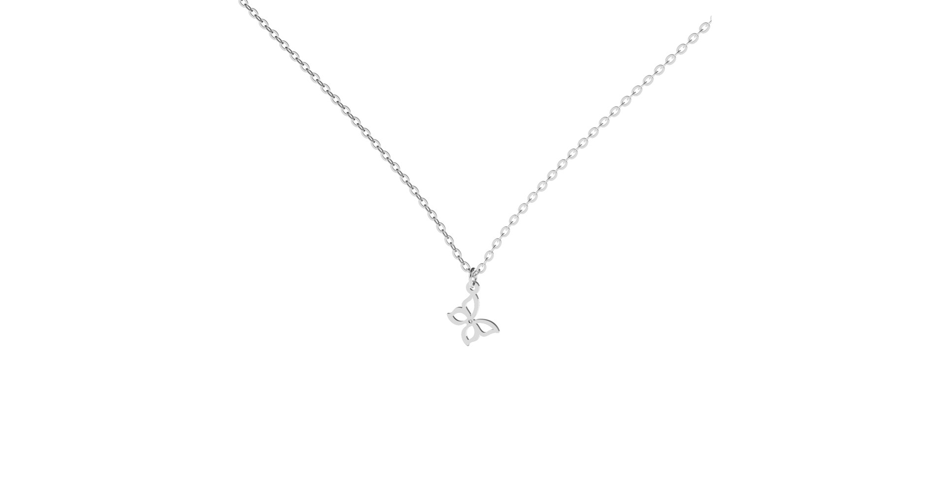 Náhrdelník s diamantem Extraordinary Butterfly