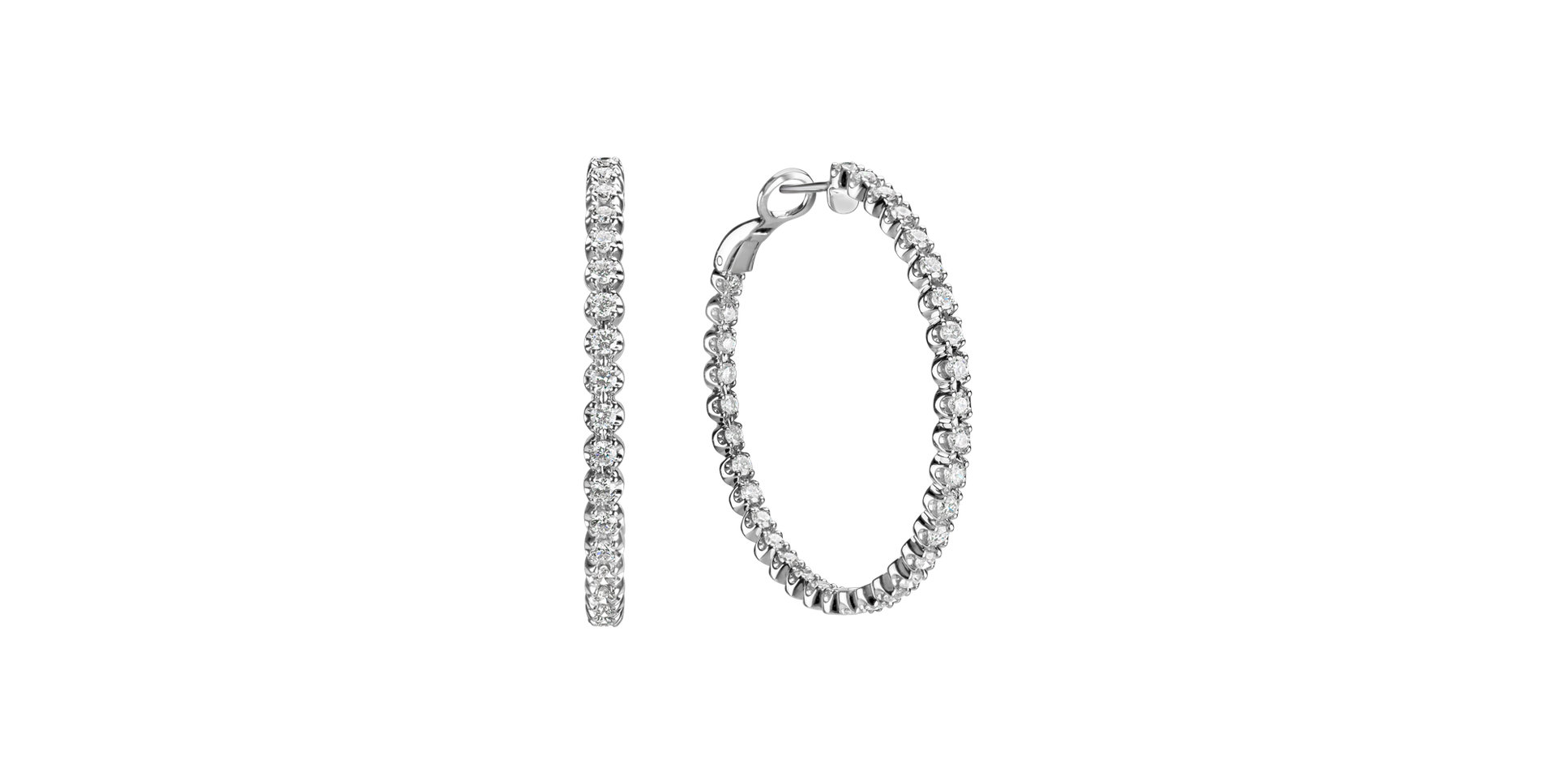 Náušnice s diamanty Glossy Tears