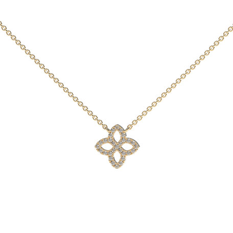 Náhrdelník s diamanty Glamorous Petals