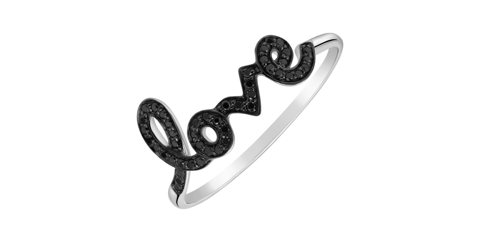 Prsten s diamanty Word Love