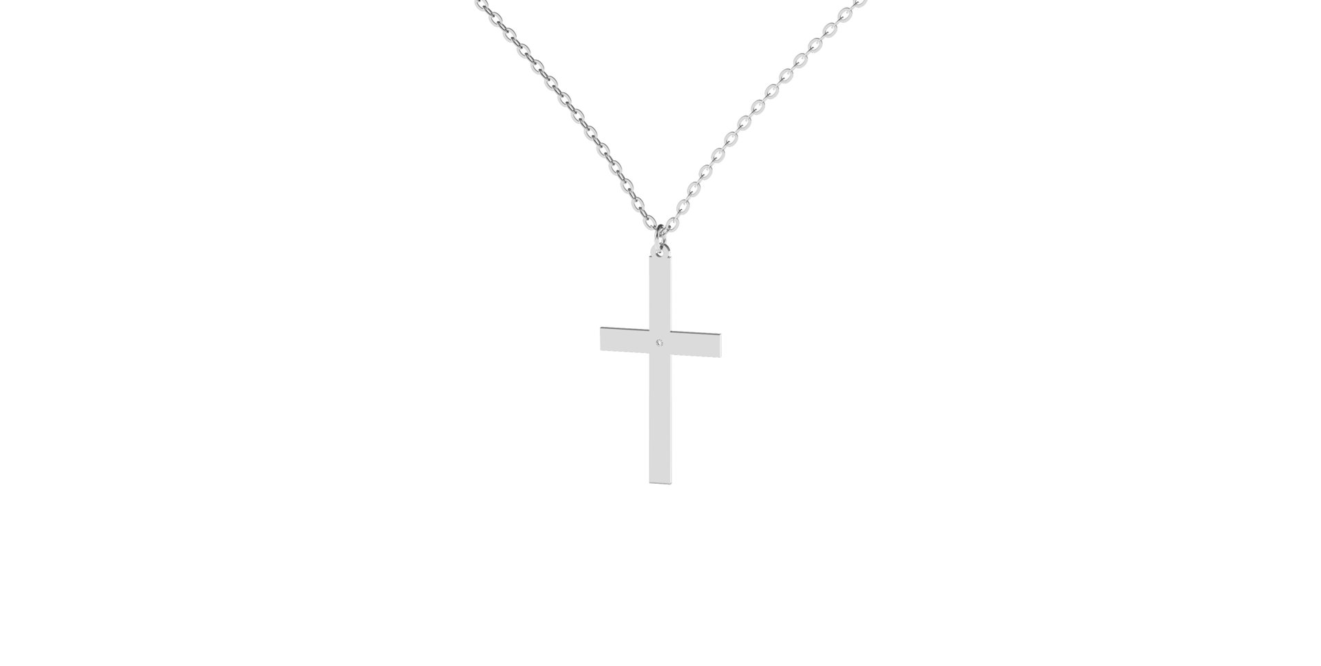 Náhrdelník s diamantem Cross