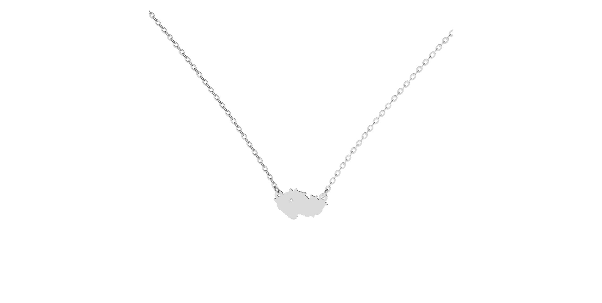 Náhrdelník s diamantem My Home