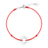 Diamantový náramek se šňůrkou Love Circle3