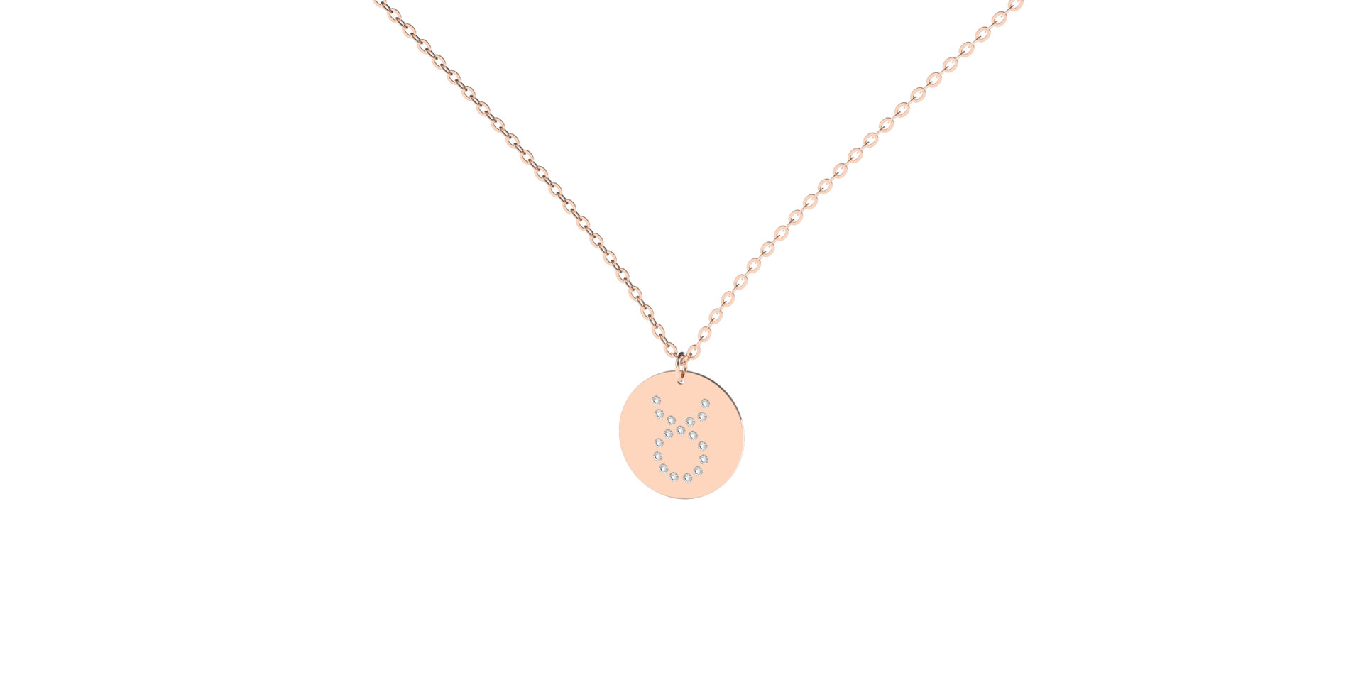 Náhrdelník s diamanty Taurus