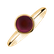 Prsten s růžovým granátem Bonbon2
