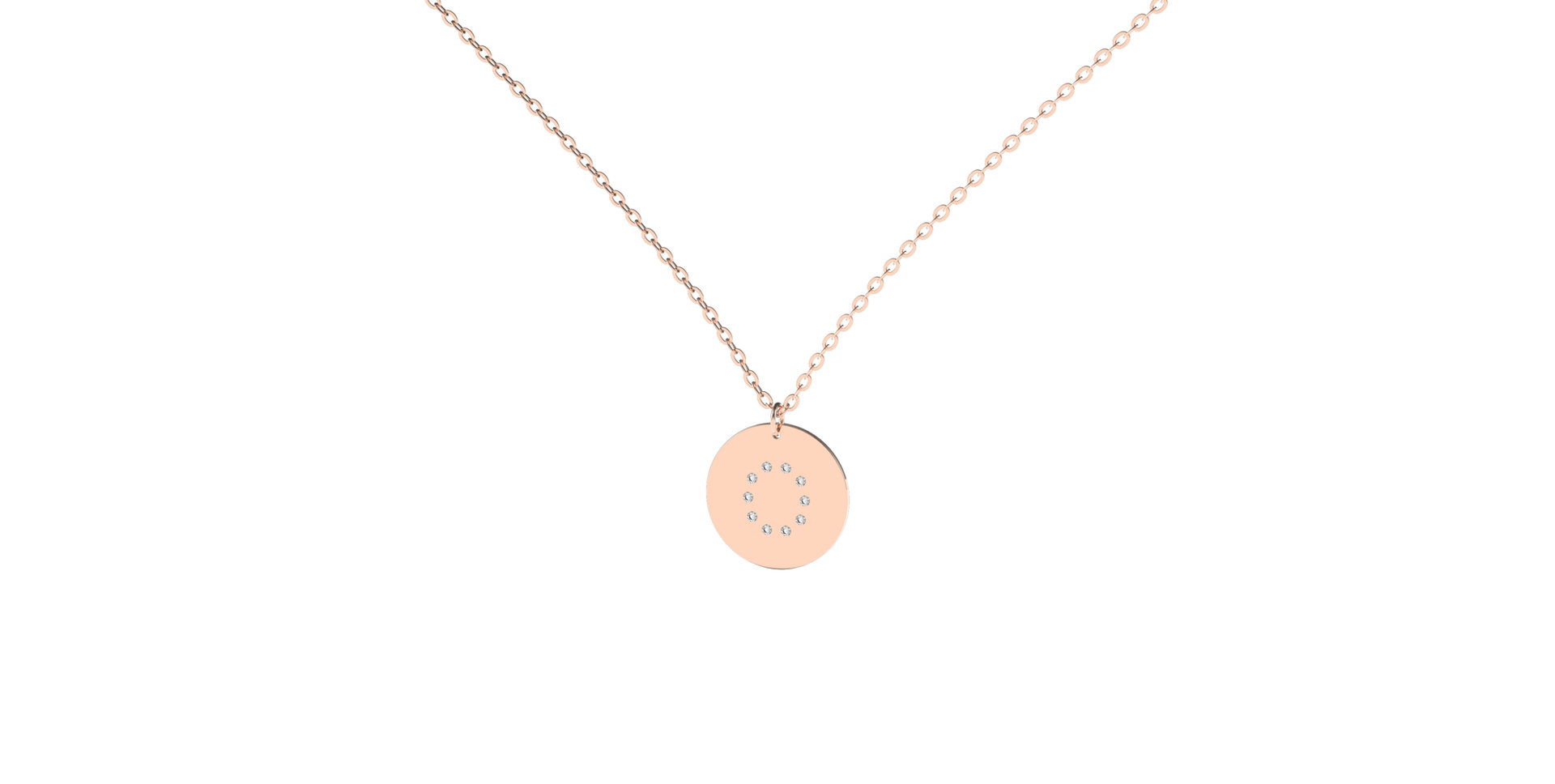 Náhrdelník s diamanty Diamond Coins O