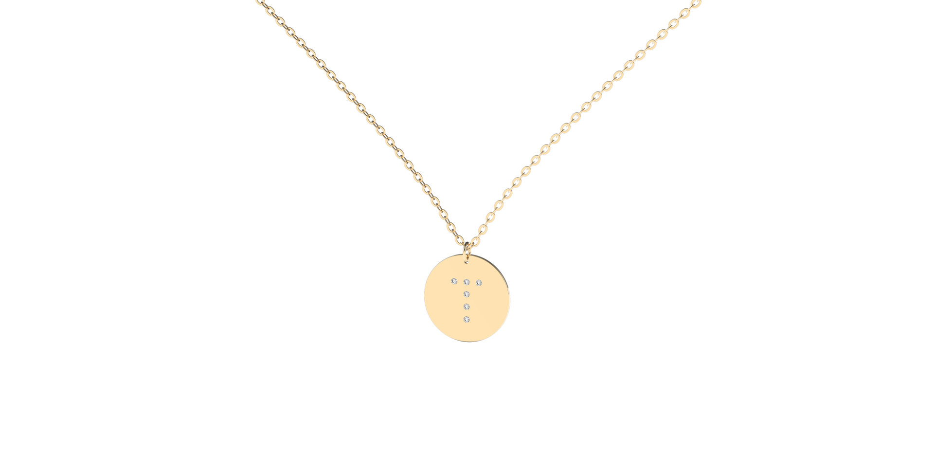 Náhrdelník s diamanty Diamond Coins T