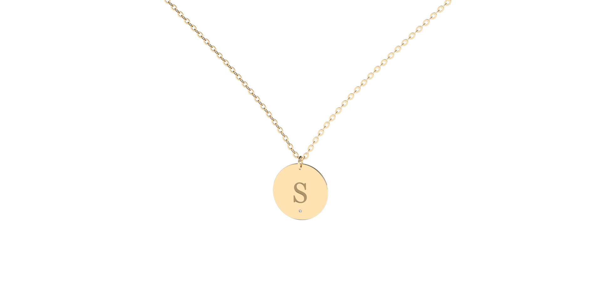 Náhrdelník s diamantem Big Coins S